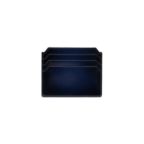 Blue leather credit card holder - Santoni - 4