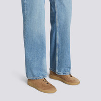 Women's light brown suede sneaker - Santoni - 2