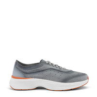 Men's grey suede and leather Easy Bounce sneaker - Santoni - 1