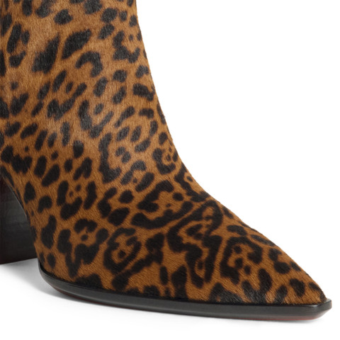 Women's animal-print cavallino texan ankle boot - Santoni - 5