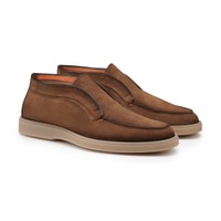 Men's brown suede desert boot - Santoni - 2