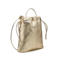 Gold leather crossbody bag - Santoni - 2