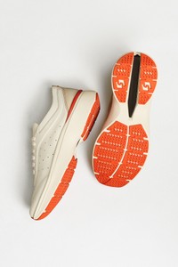 女性用の白いレザーEasy Bounceスニーカー - Santoni - editorial