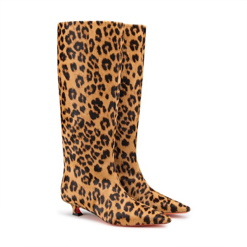 Women's cavallino leather low-heel boot - Santoni - 2
