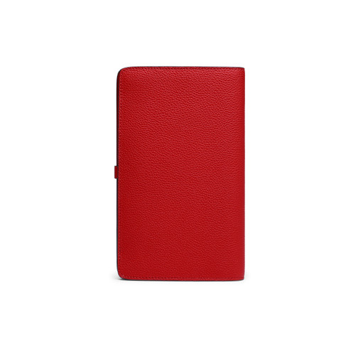 Red tumbled leather document holder - Santoni - 3