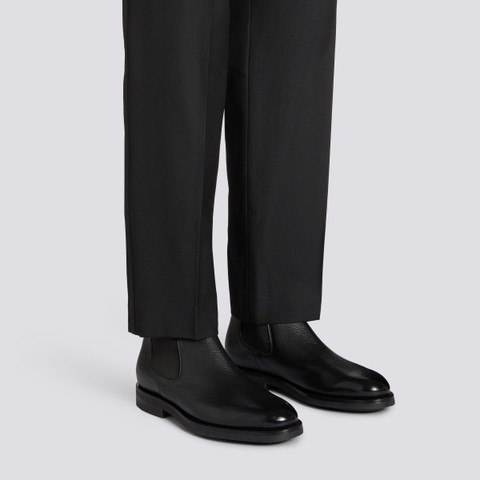 Men&rsquo;s polished black leather Chelsea boot - Santoni - 2
