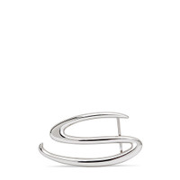 Silberfarbene S-förmige Gürtelschnalle aus Metall - Santoni - 1