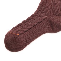 Calzini alti in cashmere bordeaux - Santoni - 2