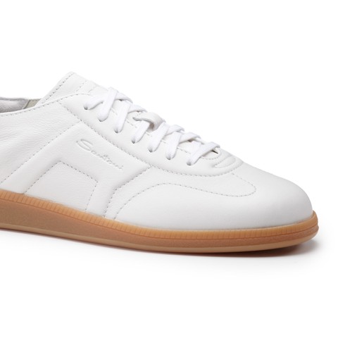 Men's white leather DBS Oly sneaker - Santoni - 5