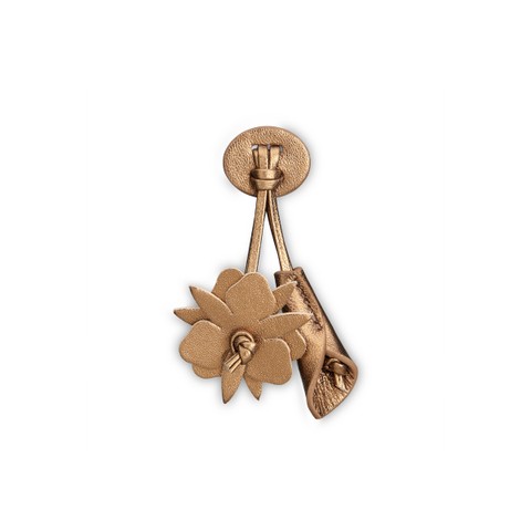 شرابات Santoni Flora Metal من الجلد باللون الذهبي - Santoni - 1