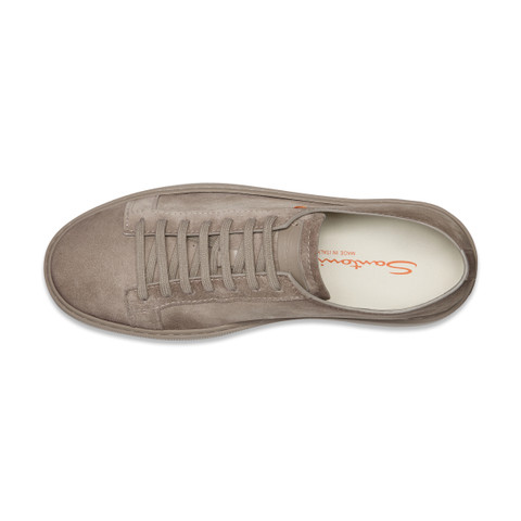 Men's grey suede sneaker - Santoni - 5