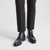 Men's grey leather ankle boot - Santoni - 2