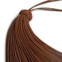 Brown leather tassel charm - Santoni - 2