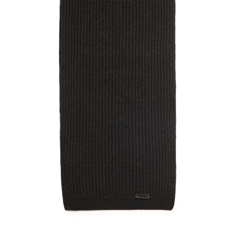 Black cashmere scarf - Santoni - 3