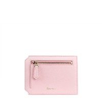 Pink tumbled leather document holder - Santoni - 1