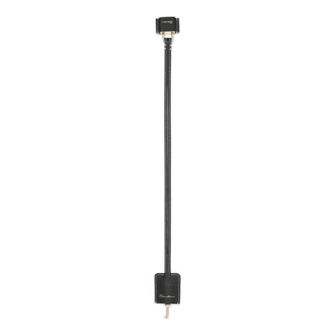 Black leather lock charm - Santoni - 1