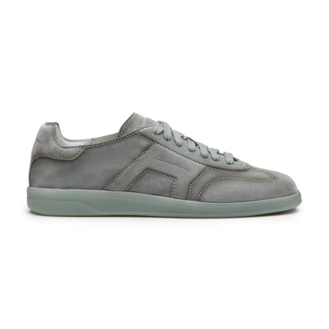 Men's green suede DBS Oly sneaker - Santoni - 1