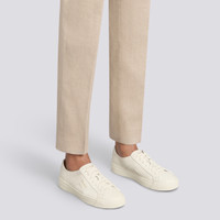 レディース タンブルレザー Double Buckle Sneaker ホワイト - Santoni - 2