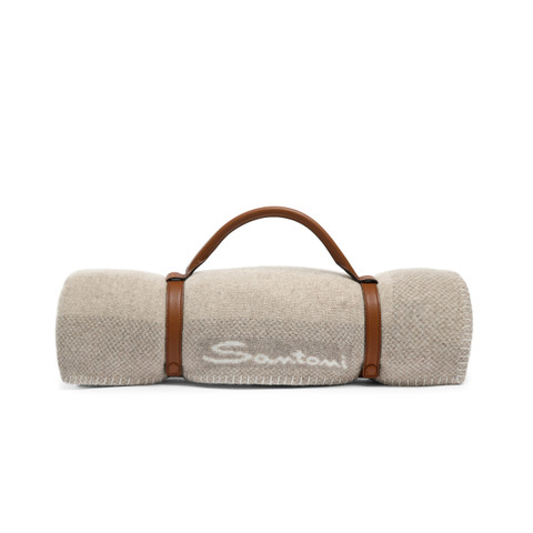 Leather blanket strap - Santoni - 5