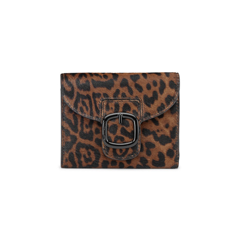 Animal-print cavallino wallet with coin pocket - Santoni - 1