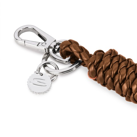 حلية بعقدة من الجلد بلون بني - Santoni - 3