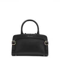 حقيبة يد من الجلد بلون أسود - Santoni - 1