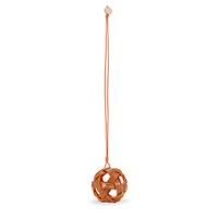 Brown woven leather sphere charm - Santoni - 1