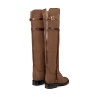 Women's beige suede boot - Santoni - 2