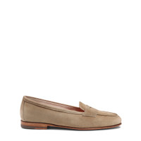 Beigefarbene Carla Loafer für Damen aus Wildleder - Santoni - 1