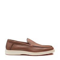Men's brown leather loafer - Santoni - 1
