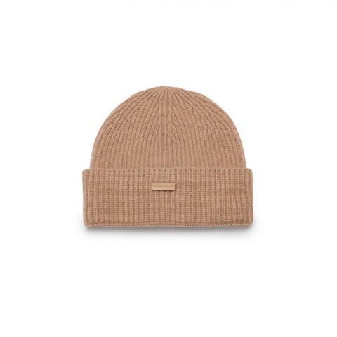 Berretto in cashmere beige - Santoni - 1
