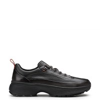 Men's grey leather Easy Bounce Mountain sneaker - Santoni - 1