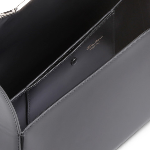Black leather ThePluto bag - Santoni - 5