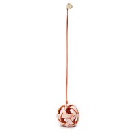 Pink woven leather sphere charm - Santoni - 1
