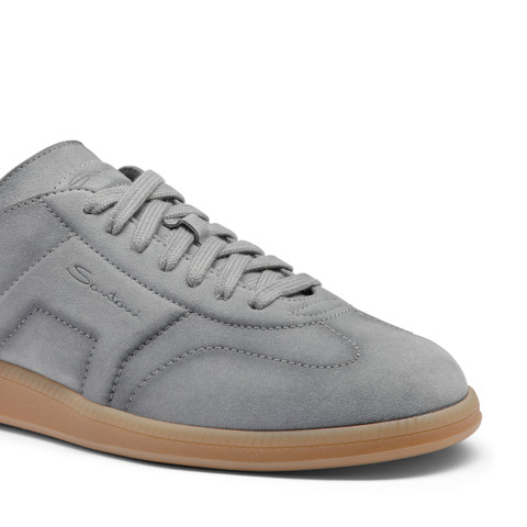 Men's grey suede DBS Oly sneaker - Santoni - 6