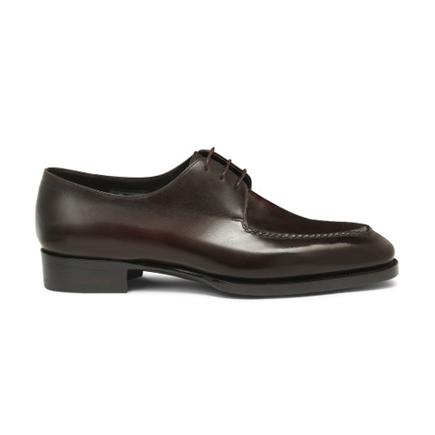 Stringata Derby Limited Edition da uomo in pelle testa di moro - Santoni - 1