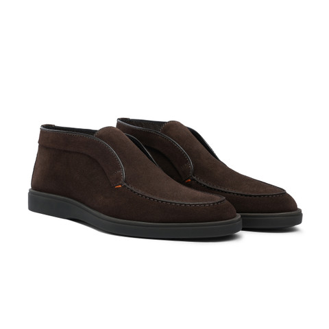 Men&rsquo;s brown suede desert boot - Santoni - 3