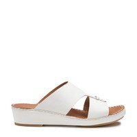 Men's white leather sandal - Santoni - 1