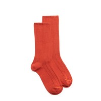 Calzini medi in Filo di Scozia arancione - Santoni - 1