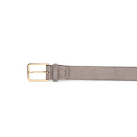Men’s beige suede adjustable belt - Santoni - 2