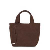 Dark brown suede handbag - Santoni - 1