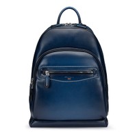 Sac &agrave; dos en cuir bleu - Santoni - 1