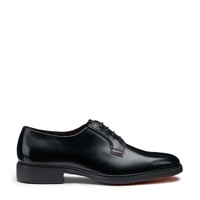 Men's black leather Easy lace-up - Santoni - 1
