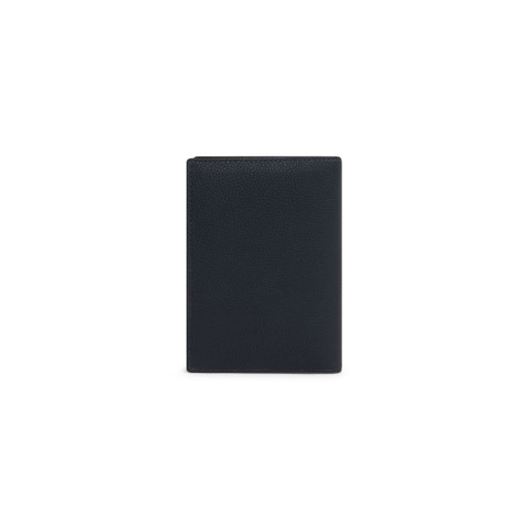 Blue tumbled leather passport case - Santoni - 3