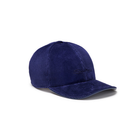 Blue velvet baseball cap - Santoni - 2