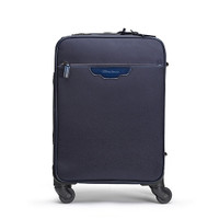 Blue printed leather travel suitcase - Santoni - 1
