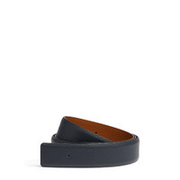 Asta per cintura in pelle bottalata blu - Santoni - 1