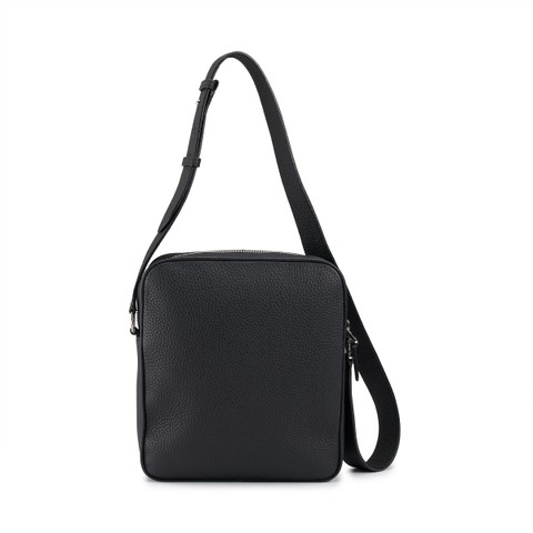 Black leather crossbody bag - Santoni - 4