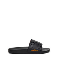 Women’s black rubber sandal - Santoni - 1