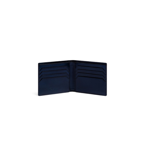 Blue leather wallet - Santoni - 2